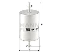 Filtro carburante Filtro per condotti/circuiti WK 730/5 MANN-FILTER per FORD
