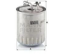 Filtro carburante MANN-FILTER WK 822/3