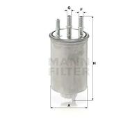 Mann Filter Filtro carburante WK 829/6 per autovetture e veicoli commerciali