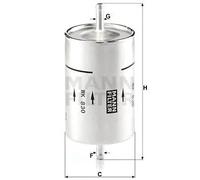 Filtro carburante Filtro per condotti/circuiti WK 830 MANN-FILTER per BMW JAGUAR