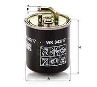 Filtro carburante MANN-FILTER WK 842/17