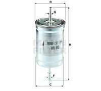 Filtro carburante Filtro per condotti/circuiti WK 850 MANN-FILTER per VOLVO