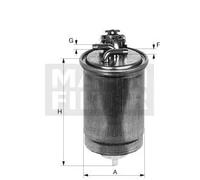 Filtro carburante Filtro per condotti/circuiti WK 853/12 z MANN-FILTER per SKODA