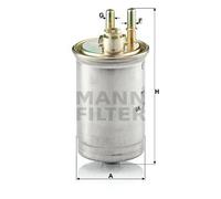 Filtro carburante Filtro per condotti/circuiti WK 853/7 MANN-FILTER per FORD