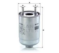 Filtro carburante Filtro per condotti/circuiti WK 9012 x MANN-FILTER per RENAULT
