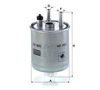MANN-FILTER WK 9022 Filtro carburante - per Autovetture + veicoli commeriali