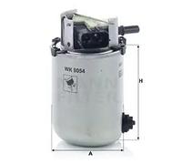 Filtro carburante Filtro per condotti/circuiti WK 9054 MANN-FILTER per NISSAN