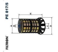 Filtro carburante FILTRON PE 817/5 per PEUGEOT BOXER Autobus 2 2015-2019