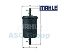 Filtro Carburante In-Linea Di Ricambio MAHLE KL 416/1