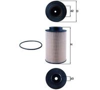 Filtro Carburante Inserto Filtro 94,5mm MAHLE per Man Neo Piano Liebherr Fendt