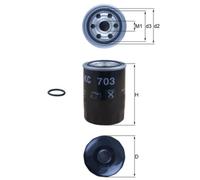 Filtro carburante KNECHT KC 703D