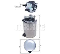 Mahle Original Filtro carburante KL 1027 per NISSAN, RENAULT