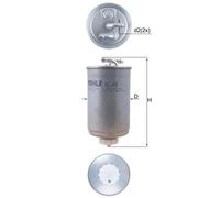Filtro carburante KNECHT KL 43