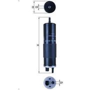 Filtro carburante KNECHT KL 831/12 per VOLVO V60 II (225) 2 2018-2021