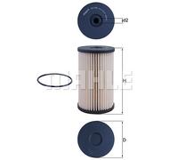 MAHLE Filtro carburante compatibile con AUDI SEAT SKODA VW CUPRA KX 220D