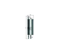 Filtro Carburante Mahle KL 167 per Bmw Rover Land Rover
