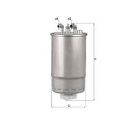 Filtro Carburante Mahle KL 568 per Gmc Opel Vauxhall General Motors