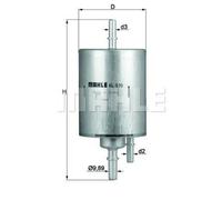 Filtro Carburante MAHLE KL 570