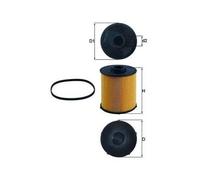 MAHLE ORIGINAL Filtro Carburante KX 70D Filtro Combustibile MERCEDES-BENZ,Classe E Sedan (W210),Classe M (W163),Classe C Sedan (W202),CLK (C209)