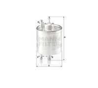 Filtro Carburante Mann-filter WK 513/5 per Bmw