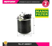 Filtro Carburante Gasolio Mann per Mercedes Classe C W204/205 E W212 GLC GLE