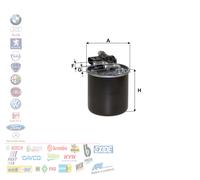 Filtro Gasolio Carburante Wix Per Mercedes Benz Classe C E G M R Cla Cdi 4Matic