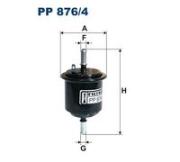 Filtro carburante per HYUNDAI ACCENT