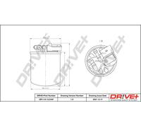 Filtro Carburante Per MERCEDES-BENZ Drve+ DP1110.13.0197
