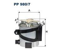 Filtro carburante per RENAULT GRAND SCÉNIC MEGANE SCÉNIC