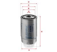 Filtro carburante S 2H2O NR SOFIMA per FIAT