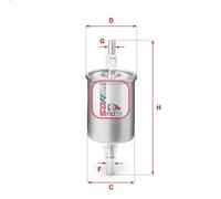Filtro carburante SOFIMA S 1515 B per VW POLO (6N2) 1 1999-2001