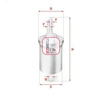 Filtro carburante SOFIMA S 1840 B per AUDI A3 (8P1) 2 2003-2008