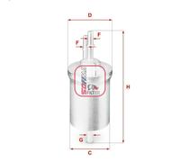 Filtro carburante SOFIMA S 1840 B per AUDI A3 (8P1) 2 2004-2012