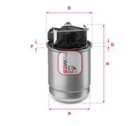 Filtro carburante SOFIMA S 5517 GC per RENAULT KOLEOS II (HC_) 2 2020-
