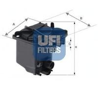 Filtro carburante UFI 24.027.00 CITROEN C3 (FC_) 1.4 16V HDi