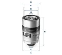 Filtro Carburante UFI 24.123.00 Per HYUNDAI, KIA