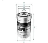 Filtro carburante UFI 24.351.00 ARO 10 1.6 1986-1999