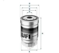 Filtro carburante UFI 24.351.00 per ARO 10 1.6 1986-1999