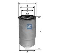 Filtro carburante - UFI 24.394.00