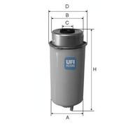 UFI 25.548.00 Filtro olio