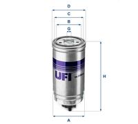 UFI 24.399.00 Filtro carburante per BMW 5 Limousine (E39) 3 Limousine (E36)