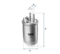 Filtro carburante UFI 2445000 per FORD