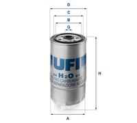 Filtro carburante UFI 24H2O01 per CHRYSLER IVECO VM