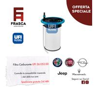 FILTRO GASOLIO UFI 26.052.00 FIAT 500L 500X DOBLO 1.6 2.0 MULTIJET 77366607