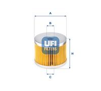 Filtro carburante UFI 26.652.00