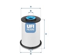 Filtro carburante UFI 2603300 per GENERAL MOTORS OPEL