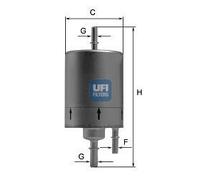 Filtro carburante Cartuccia filtro 31.830.00 UFI per AUDI A4 B7 A6 C6 Avant
