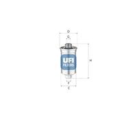 UFI 31.770.00 Filtro carburante