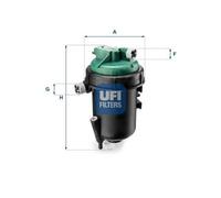Filtro Carburante Ufi 55.145.00 per Fiat
