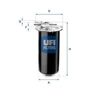 Filtro carburante UFI 55.411.01